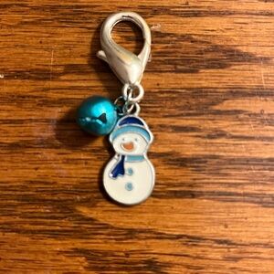 ☃️Snowman pet collar charm